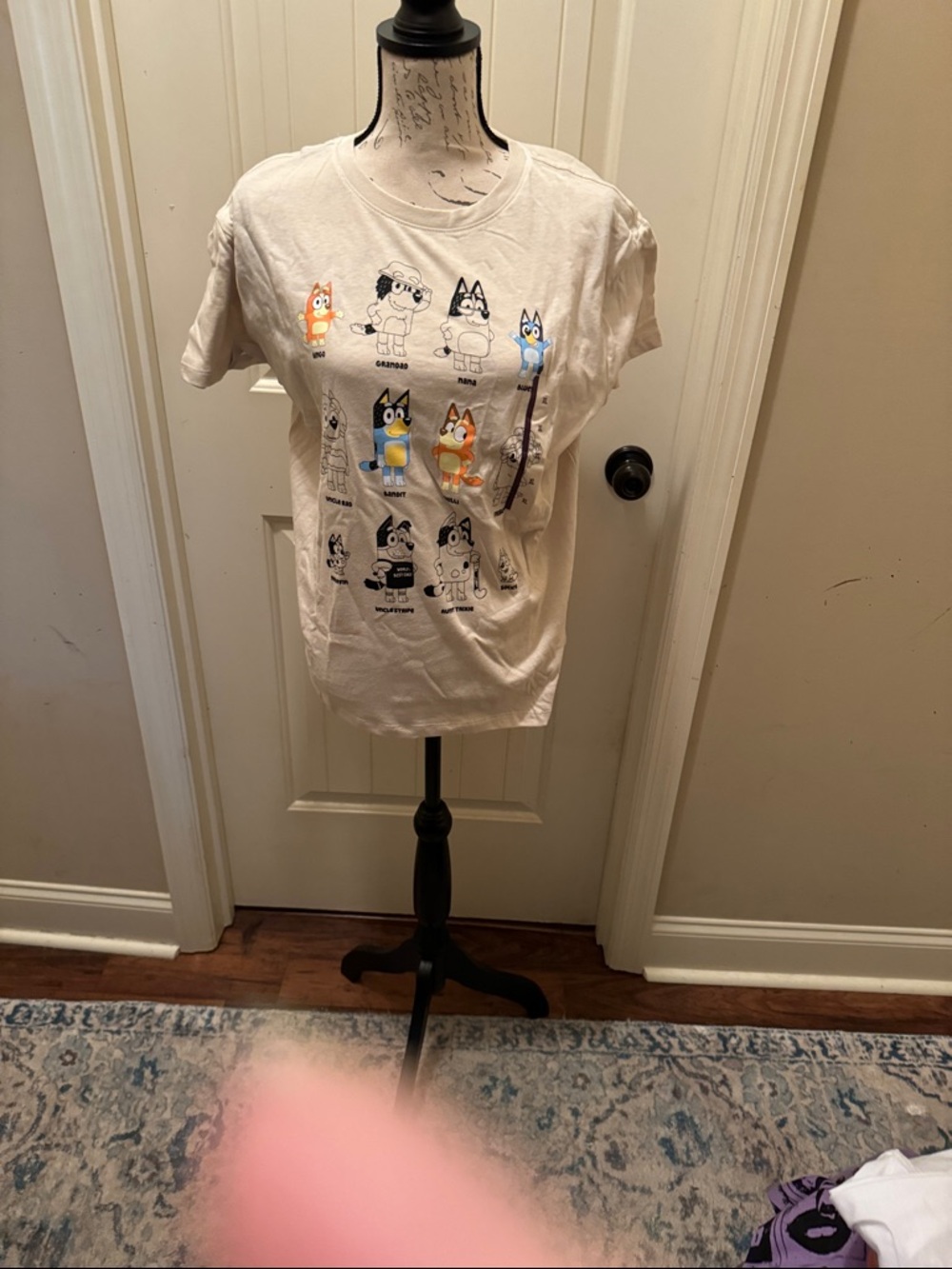 Kids White Short-Sleeve Graphic Tee with Character Print